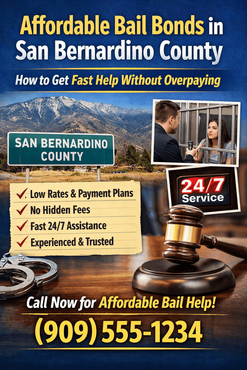 1% Bail Bonds San Bernardino County: How It Works and Who Can Qualify